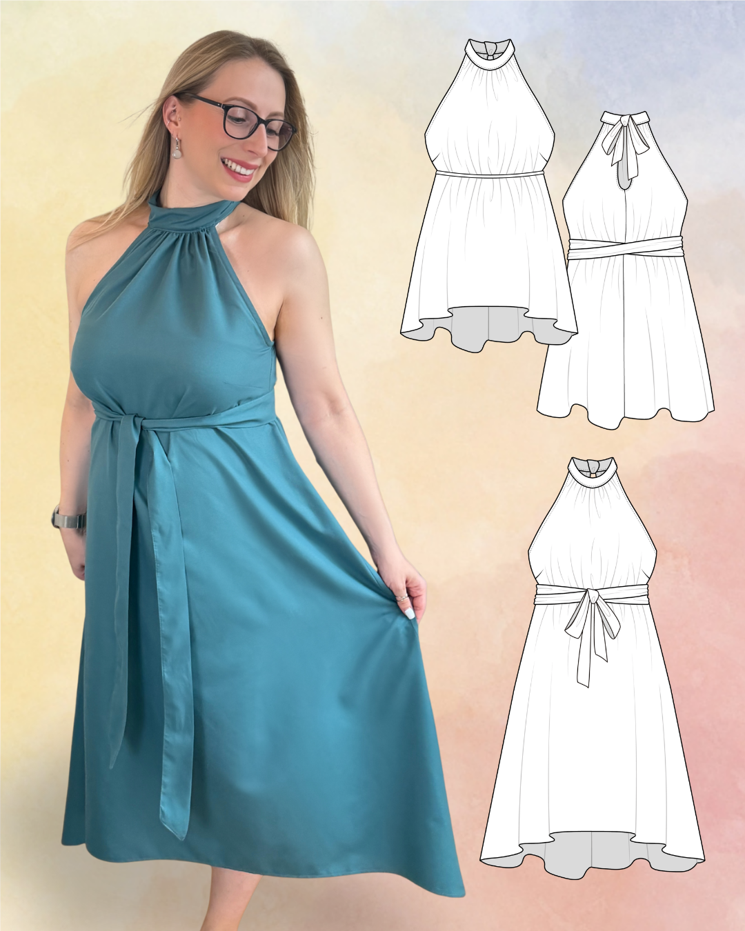 Delphi Neckholder Dress & Top