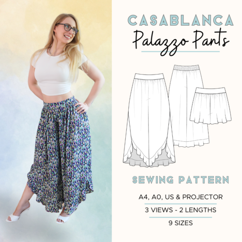 Casablanca Palazzo Pants Beginners Sewing Pattern