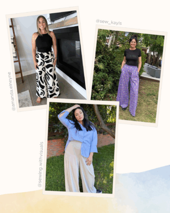Wide-Leg Pants Sewing Pattern