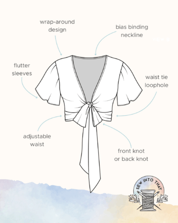 Wrap Top Sewing Pattern Features