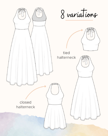 Havana Halter Dress and Halter Top Variations