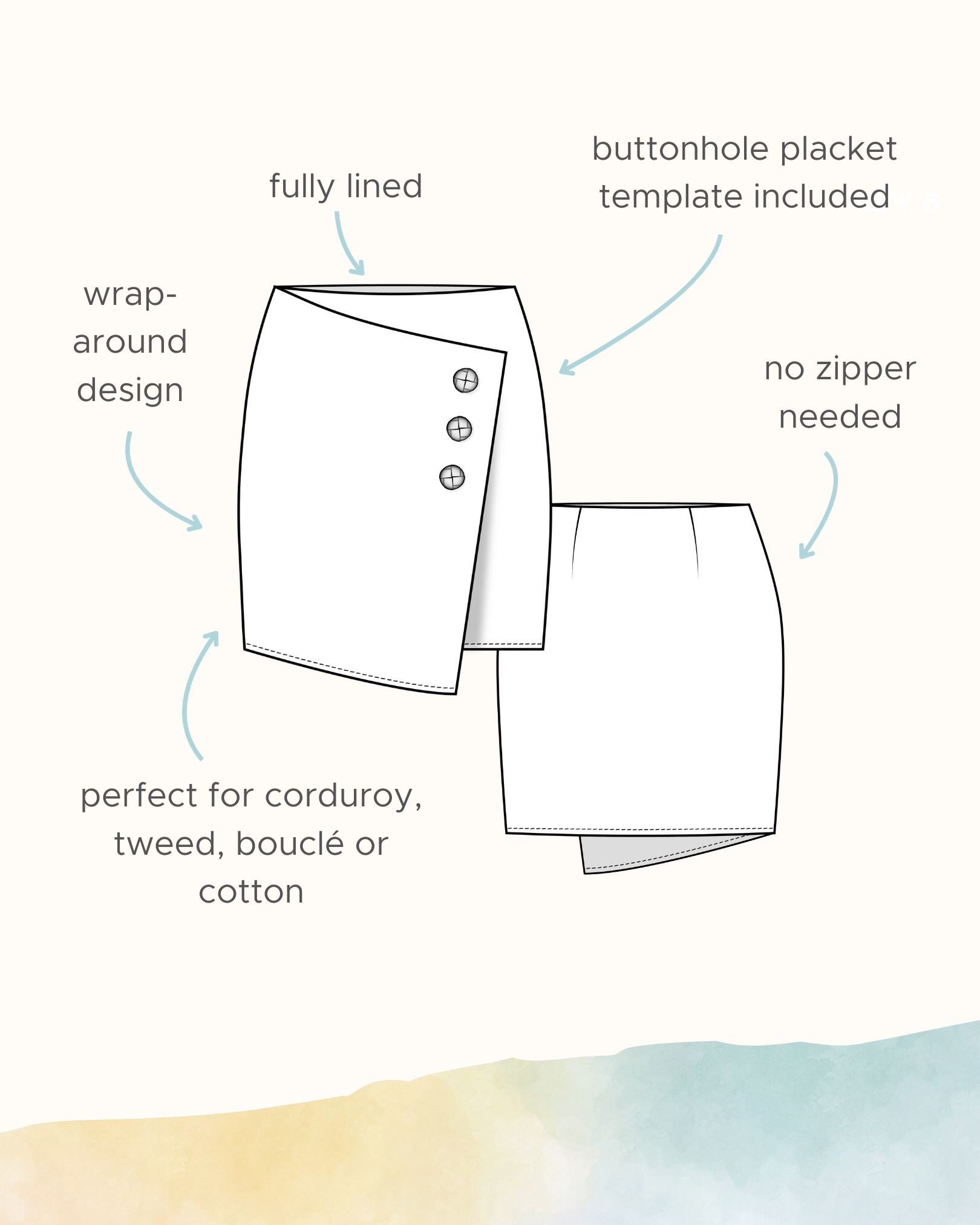 Marbella Mini Skirt Sewing Pattern Variations