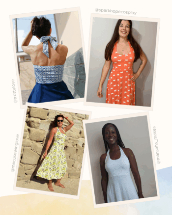 Havana Halterneck Dress Sewing Pattern
